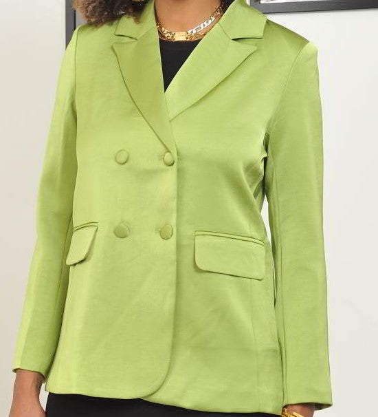 BREE Blazer vert irisé