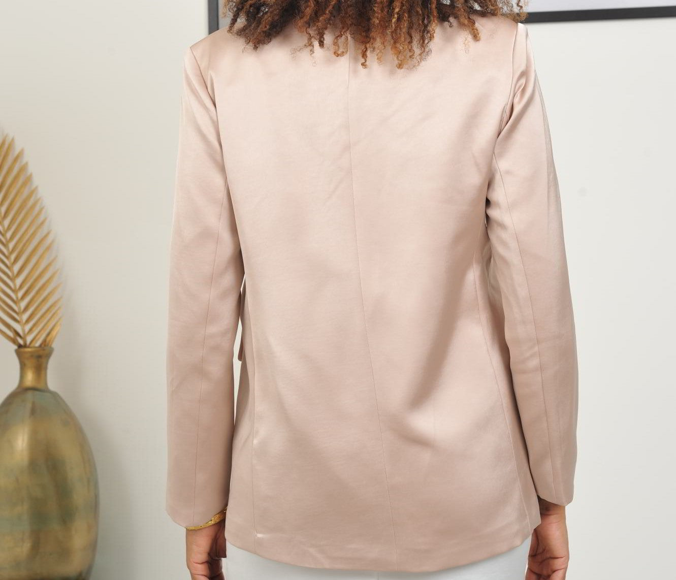 BREE Blazer beige irisé